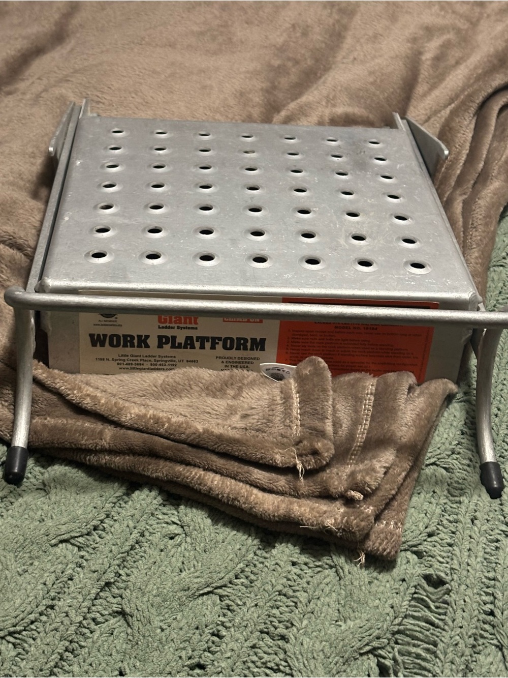 Silver Work Platform - Portable Step Stool